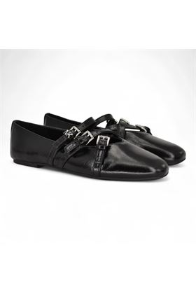 Ballerina donna in naplak colore nero. MICHAEL KORS | 40T51DFP1L-NERO